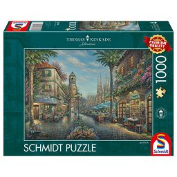 Puzzle Schmidt: Thomas Kinkade - Cafeneaua spaniola, 1000 piese
