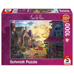 Puzzle Schmidt: Rose Cat Khan - Posta dragonilor, 1000 piese