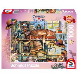 Puzzle Schmidt: Charles Wysocki - Remington horticultorul, 1000 piese