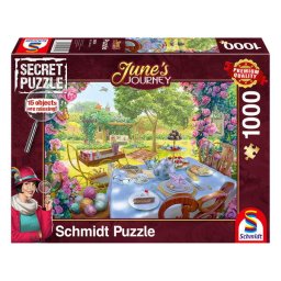 Puzzle Schmidt: J. Journey - Ceai in gradina, 1000 piese