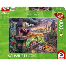 Puzzle Schmidt: Thomas Kinkade - Disney - Maleficent, 1000 piese