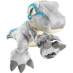 Jucarie de plus Schmidt - Jurassic World - Dinozaurul Blue, 48 cm, Gri