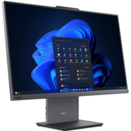 Sistem desktop All-in-One Lenovo ThinkCentre neo 50a 24 Gen 6, procesor Intel Core Ultra 7 256V, 23.8 inch, Full HD, RAM 16GB, SSD 512GB, Intel Arc Graphics 140V, No OS, Gri