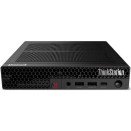 Sistem desktop Lenovo ThinkStation P3 Tiny Gen 2 Mini, procesor Intel Core Ultra 5 225, RAM 16GB, SSD 512GB, Intel Graphics, Windows 11 Pro, Negru