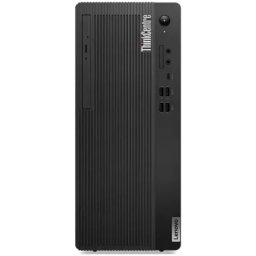 Sistem desktop Lenovo ThinkCentre M75t Gen 5 Tower, procesor AMD Ryzen 7 8700G, RAM 16GB, SSD 512GB, AMD Radeon 780M Graphics, Layout DE, Windows 11 Pro, Negru
