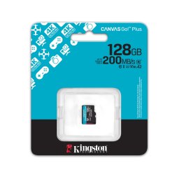 Card memorie Kingston Canvas Go! Plus 128GB microSDXC UHS-I U3 V30 A2, 200MB/s, SDCG4/128GBSP