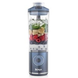 Blender portabil Ninja Blast Max BC251EUNV, capacitate 570 ml, 3 programe, tehnologie Auto-iQ, Albastru