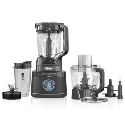 Blender si robot de bucatarie Ninja Detect Power Pro TB401EU, 3-in-1, 1200W, 2.1L/1.8L/3x700ml, 14 functii manuale, 6 functii automate, framantare aluat, BlendSense, lame Detect Total Crushing, Chopping Blade si Hybrid Edge, Neg