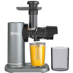 Storcator de fructe cu presare la rece Ninja NeverClog JC152EU, 3in1, 2 x recipiente 700ml/ 1.1L, Taiere, Razuire, Filtre pentru pulpa, Gri