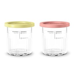 Set 2 x recipiente Ninja CREAMi Deluxe, 2 x 709 ml, Compatibil cu NC501/ NC502