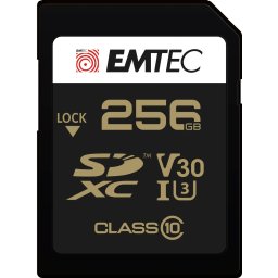 Card memorie SDXC Emtec 256GB, UHS-I, clasa 10, V30, Negru