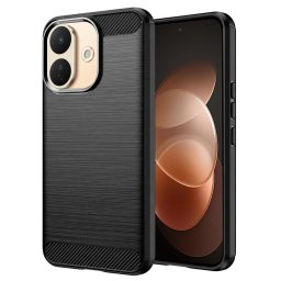 Husa Husa pentru Xiaomi Redmi Note 17 Pro 5G - Techsuit Carbon Silicone - Black