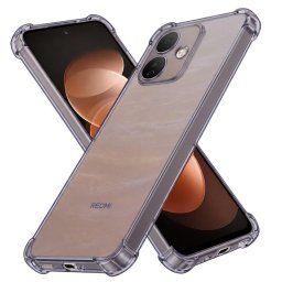 Husa Husa pentru Xiaomi Redmi Note 17 Pro 5G - Techsuit Shockproof Clear Silicone - Smoke Black