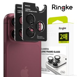 Folie Camera pentru iPhone 18 Pro / iPhone 18 Pro Max (set 2) - Ringke Camera Lens Frame Glass - Clear