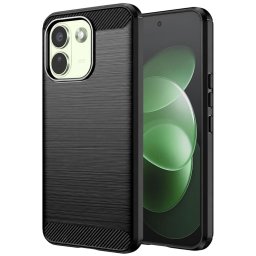 Husa Husa pentru Xiaomi Redmi Note 17 Pro Max - Techsuit Carbon Silicone - Black
