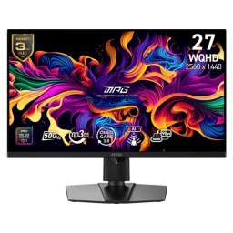 Monitor LED Gaming MSI MPG 271QR QD-OLED X50, 27” QHD, 500Hz, 0.03ms, Negru