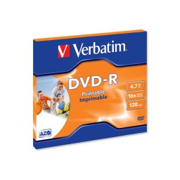 Mediu optic Verbatim 43521 DVD-R AZO 16X 4.7GB Suprafata Printabila