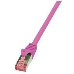 Cablu S/FTP Logilink PrimeLine Patchcord Cat 6 PIMF 0.25 m Roz