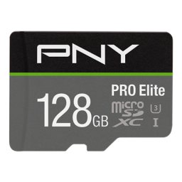 Card de memorie PNY Elite Pro 128GB MicroSDXC Clasa 10 UHS-I U3 + Adapter SD