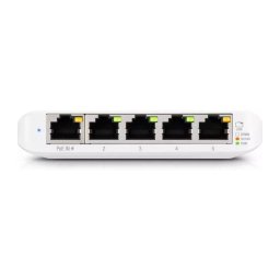 Switch Ubiquiti UniFiSwitch Flex Mini Desktop Gigabit Smart Switch 5x RJ-45 PoE PD 3Pack
