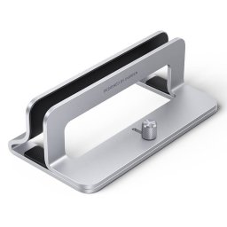 Stand Laptop UGREEN 20471B Universal Ajustabil Aluminiu Compatibilitate Dispozitive Cu Grosime 12 - 26mm Argintiu