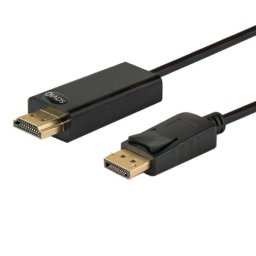Adaptor Savio CL-56 1.5 m DisplayPort HDMI Negru