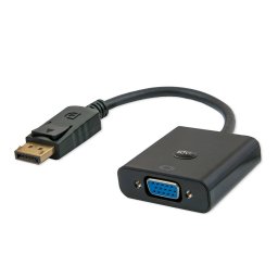 Adaptor Savio CL-90 0.2m DisplayPort - VGA (D-Sub) Negru