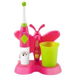 Periuta de Dinti Electrica ETA Pentru Copii + Pahar 2 Capete Roz