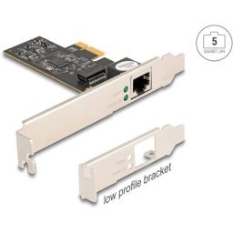 Controller Delock PCI Express x1 Card for 1 x RJ45 5 Gigabit LAN RTL8126