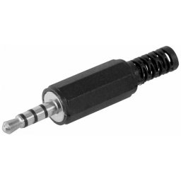 Mufa Goobay Tata 3.5mm Stereo 4 Contacte Plastic Cu Protector Cablu