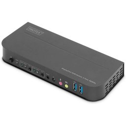 Switch Digitus KVM switch 2-port 4K60Hz (black)