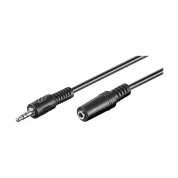 Cablu Audio Video Goobay Jack Stereo 3.5mm Tata - Jack Stereo 3.5mm Mama 5m Negru
