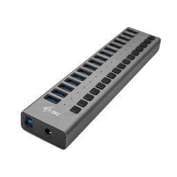 Hub USB I-TEC U3CHARGEHUB16 16 Porturi USB 3.0 + Adaptor de alimentare 90W Gri