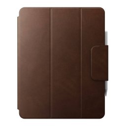 Husa tableta NOMAD Leather Folio Plus compatibila cu iPad Pro 12.9 inch 2018/2020/2021/2022 si iPad Air 13 inch 2024 Brown