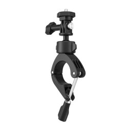 Accesoriu Camera Video Actiune Telesin TE-HBM-004 compatibil cu camere video sport, Adaptor 1/4 inch, Surub blocare, Clema bicicleta, Negru