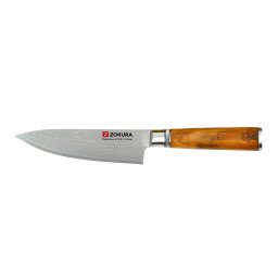 Cutitul Bucatarului Zokura Z1435 Lama Otel 15CM Argintiu/Maro