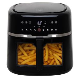 Friteuza cu Aer Cald Adler AD 6318 Capacitate 8L 9 Programe Presetate Display LED Timer 2500W Negru