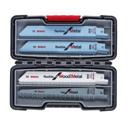 Set 20 Panze Ferastrau Sabie Bosch Wood and Metal 150mm Tough Box Gri