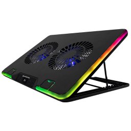 Stand Cooler pentru Laptop Tracer GameZone Snowman 17.3Inch Iluminare RGB Negru