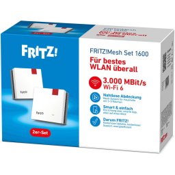 Router wireless FRITZ! Mesh Set 1600 WiFi 6 Mesh Repeater Kit 2-Pack