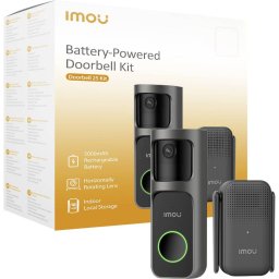 Kit Sonerie Video Smart IMOU DS2S Wi-Fi Gri/Negru