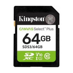 Card Kingston SDXC Canvas Select Plus 64Gb Clasa 10 / UHS-1 U1 SDS3/64GB