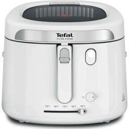 Friteuza Cu Aer Cald Tefal Filtra Vision FF2541E0 1900W Capacitate 2.1L Temperatura Ajustabila 150-190Â°C Filtru Metalic Fereastra Supraveghere Vas Antiaderent Alb