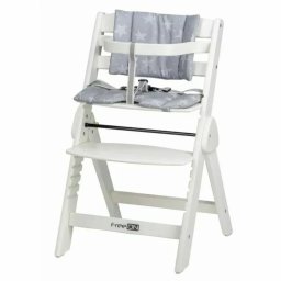 Scaun de Masa FreeON Finny Fold 6Luni - 15Kg Reglabil pe Inaltime Pernuta Pliabil Alb
