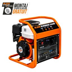 Generator - Invertor Ruris R-Power 3000 3000W Maxim 2800W Nominal Motor 7CP 212cc Bobinaj Cupru Negru/Portocaliu