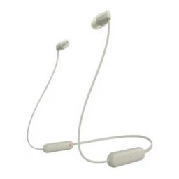 Casti Sony WI-C100C Wireless Bluetooth IPX4 Microfon Fast pair Bej