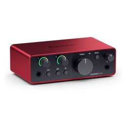 Interfata Audio 2.0 Focusrite Scarlett Solo Gen 4 USB-C Rosu