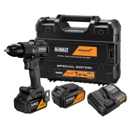 Masina de Gaurit si Insurubat cu Percutie DeWALT DCD86MM2KT Editie Speciala McLaren 18V XR 2000RPM + 2 Acumulatori Li-Ion 4Ah + Incarcator + Cutie TSTAK Negru