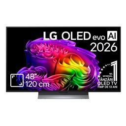 Televizor Smart LG OLED Evo AI G6 48G63LS 48Inch / 120CM 4K Ultra HD Clasa E Model 2026 Negru/Gri