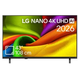 Televizor Smart LG NANO 4K UHD AI NU85 43NU850B3LA 43Inch / 108CM Clasa G Model 2026 Negru